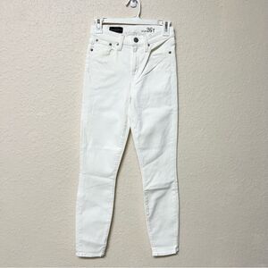 NWT J.Crew Lookout High Rise Skinny Jean's Crop Womens White Size 26T